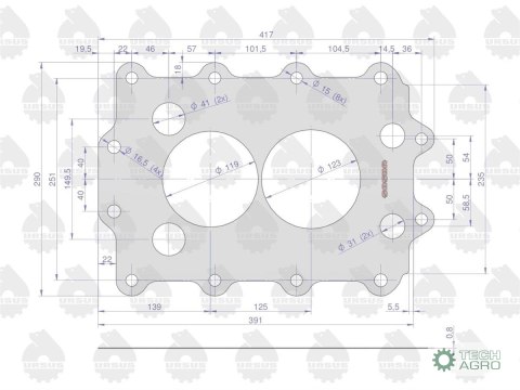 Uszczelka skrzyni biegów krążelit 0.8mm C-360 Zetor ( sprzedawane po 5 ) ORYGINAŁ URSUS Uszczelka skrzyni biegów krążelit 0.8mm C-360 Zetor ( sprzedawane po 5 ) ORYGINAŁ URSUS