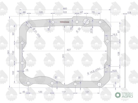 Uszczelka skrzyni i mostu 89153091 krążelit 0.8mm C-385 ( sprzedawane po 5 ) ORYGINAŁ URSUS Uszczelka skrzyni i mostu 89153091 krążelit 0.8mm C-385 ( sprzedawane po 5 ) ORYGINAŁ URSUS