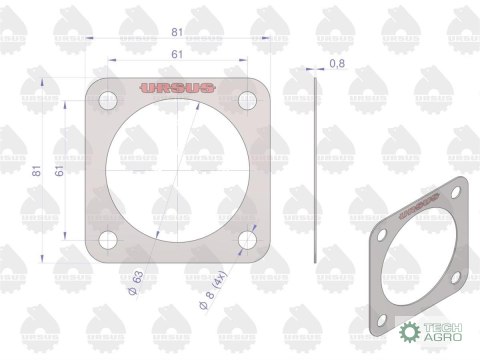 Uszczelka termostatu krążelit 0.8mm Zetor ( sprzedawane po 10 ) ORYGINAŁ URSUS Uszczelka termostatu krążelit 0.8mm Zetor ( sprzedawane po 10 ) ORYGINAŁ URSUS