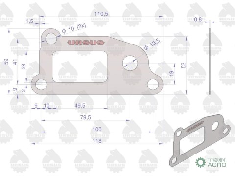 Uszczelka układu smarowania krążelit 0.8mm C-360 ( sprzedawane po 10 ) ORYGINAŁ URSUS Uszczelka układu smarowania krążelit 0.8mm C-360 ( sprzedawane po 10 ) ORYGINAŁ URSUS