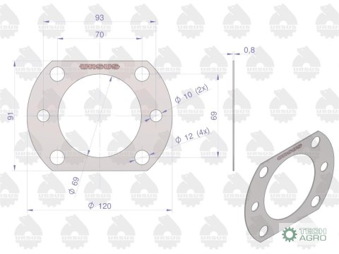 Uszczelka wału napędowego krążelit 0.8mm Zetor ( sprzedawane po 10 ) ORYGINAŁ URSUS Uszczelka wału napędowego krążelit 0.8mm Zetor ( sprzedawane po 10 ) ORYGINAŁ URSUS