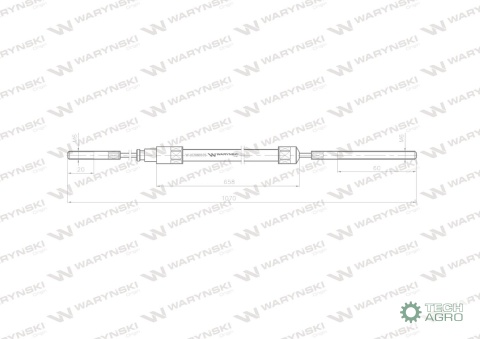 Linka - Hamulec L-1070mm 69112738 ZETORWaryński