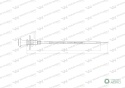 Linka - Rozdzielacz napędu L-1120mm 6490209 ZETOR Waryński