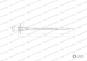 Linka - Rozdzielacz napędu L-920mm ZETOR Waryński