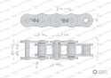 Łańcuch rolkowy z oringiem ANSI A 100 (R1 1.1/4) 5m Waryński