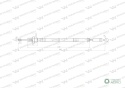 Linka do sterowania rozdzielaczem na kulkę (stalowa) L-1200mm Waryński