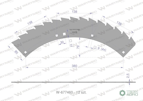 Zestaw PIŁ KEMPER 345 CA785533, Waryński