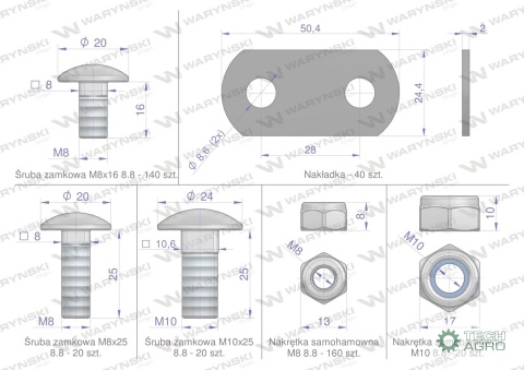 Zestaw PIŁ KEMPER 375 CA790405, Waryński