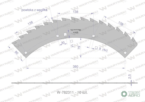 Zestaw PIŁ KEMPER 375 CA790405, Waryński