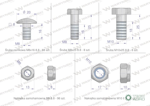 Zestaw PIŁ KEMPER 4500, 445, Waryński