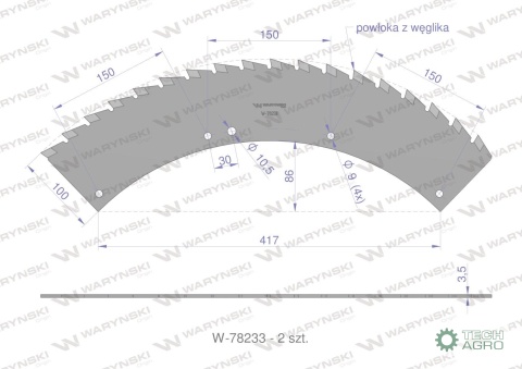 Zestaw PIŁ KEMPER 4500, 445, Waryński
