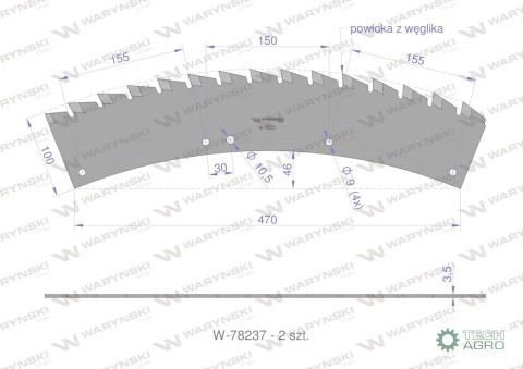 Zestaw PIŁ KEMPER 4500, 445, Waryński