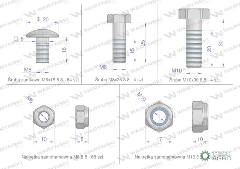 Zestaw PIŁ KEMPER M3000, C300, Waryński