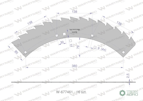 Zestaw PIŁ KEMPER M6008, 360 (plus) CA785534, Waryński