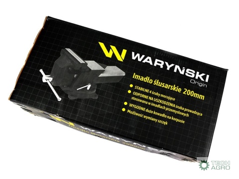 Imadło ślusarskie przemysłowe z żeliwa sferoidalnego obrotowe 200 mm Waryński