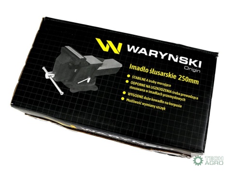 Imadło ślusarskie przemysłowe z żeliwa sferoidalnego obrotowe 250 mm Waryński