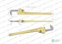 Klucz do rur typ amerykański 36" wzmocniony szczęki CrMo max średnica 125 mm Waryński