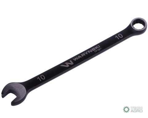 Klucz płasko-oczkowy 10 mm. CrV standard ASME B107-2010 Waryński