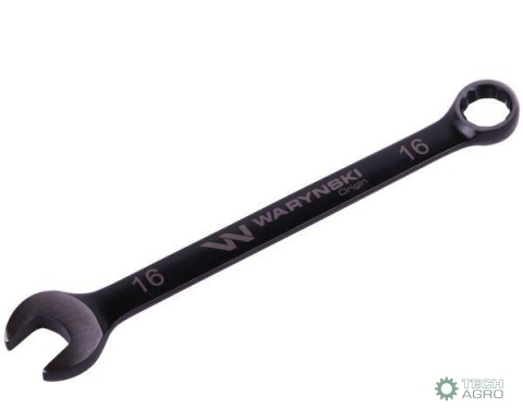 Klucz płasko-oczkowy 16 mm. CrV standard ASME B107-2010 Waryński