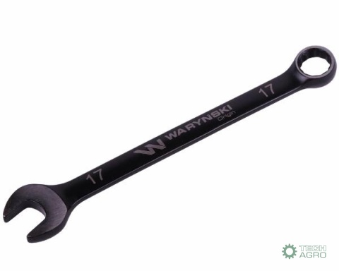 Klucz płasko-oczkowy 17 mm. CrV standard ASME B107-2010 Waryński