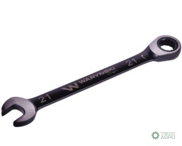 Klucz płasko-oczkowy 21 mm z grzechotką72 zęby standard ASME B107-2010 Waryński