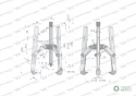 Ściągacz do łożysk trójramienny 25-200Waryński