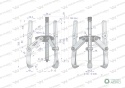 Ściągacz do łożysk trójramienny 50-400Waryński