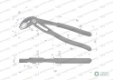 Szczypce do rur szybkonastawne 180mm. zakres szczęk 42 mm Waryński