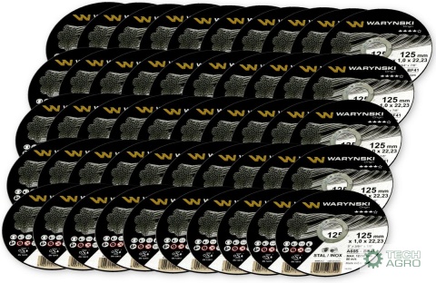 Tarcza do cięcia metalu 125 x1.0 x22.23mm wielopak Waryński (sprzedawana po 50 szt)