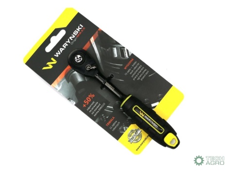 Grzechotka 1/4". 72 T. o zwiększonej odporności. Waryński