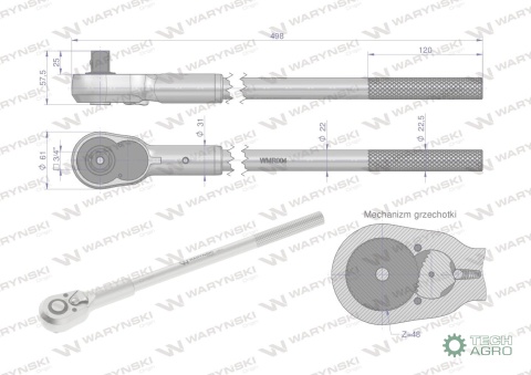 "Grzechotka 3/4"". 48 T. o zwiększonej o porności. Waryński