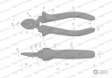 Szczypce boczne 180 mm Waryński