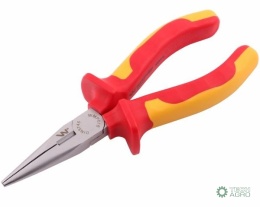 Szczypce izolowane, wydłużone proste 160 mm. VDE. Waryński