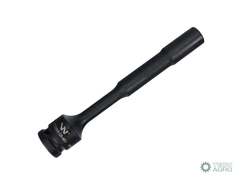 Nasadka udarowa 1/2", sześciokątna slimbardzo długa przelotowa ze stali CrMo 11mm długość 150 mm, stosowane w mechanice do klucz