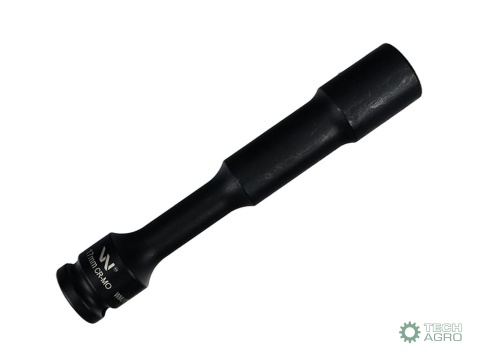 Nasadka udarowa 1/2", sześciokątna slimbardzo długa przelotowa ze stali CrMo 17mm długość 150 mm, stosowane w mechanice do klucz