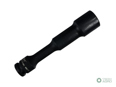 Nasadka udarowa 1/2", sześciokątna slimbardzo długa przelotowa ze stali CrMo 22mm długość 150 mm, stosowane w mechanice do klucz