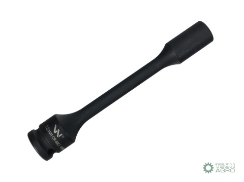 Nasadka udarowa 1/2", sześciokątna slimbardzo długa ze stali CrMo 12mm długość 150 mm, stosowane w mechanice do kluczy udarowych