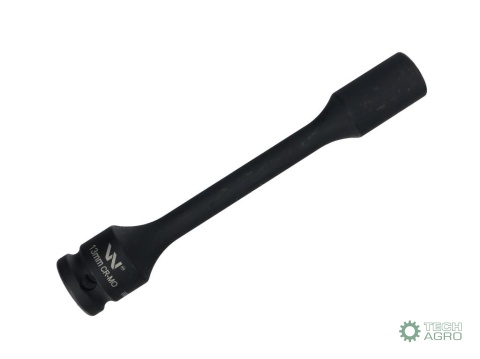 Nasadka udarowa 1/2", sześciokątna slimbardzo długa ze stali CrMo 13mm długość 150 mm, stosowane w mechanice do kluczy udarowych