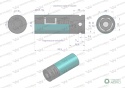 Nasadka udarowa 1/2 ze stali CrMo 22mm z magnesem i osłoną do felg aluminiowych Waryński