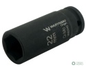 Nasadka udarowa sześciokątna długa 1/2". 22 mm. CrMo. DIN 3129. Waryński