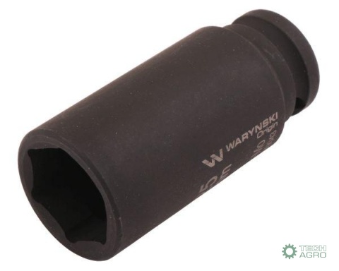 Nasadka udarowa sześciokątna długa 1/2"25 mm. CrMo. DIN 3129. Waryński