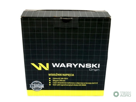 Wskaźnik napięcia, próbnik elektryczny100-250V CE 24 szt w pudełku ekspozycyjnym (sprzedawany po 24 szt ) Waryński