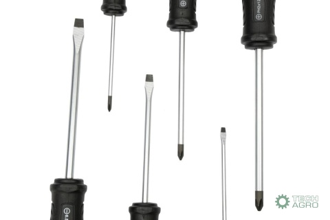 Zestaw wkrętaków ze stali odpornej na skręcanie SVCM 6 szt z hartowanymi grotami, Waryński