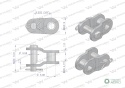 Półogniwo łańcucha wzmocnione P06A-1 ANSI A 35 06C-1 (R1 3/8) Waryński ( sprzedawane po 10 )