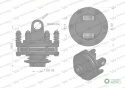 Sprzęgło cierne wału Seria 2R 300Nm - 13/8 Z6 WARYŃSKI