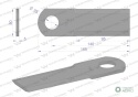 Nóż obrotowy rozdrabniacz słomy sieczkarnia gładki 165x50x5mm otwór 25 zastosowanie DS175 WARYŃSKI ( sprzedawane po 25 )