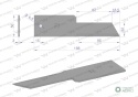 Nóż stały rozdrabniacz słomy sieczkarnia 198x50x3mm otwór 6.5 zastosowanie Z59020 280900Z John Deere WARYŃSKI ( sprzedawane po 2