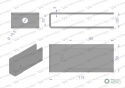 Nóż stały rozdrabniacz słomy sieczkarnia podwóny stalnica 115x50x3mm otwór 10.5 zastosowanie CF01601 John Deere WARYŃSKI ( sprze