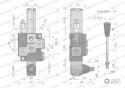 Rozdzielacz hydrauliczny 1-sekcyjny maxprzepływ 40L z sekcją pływającą Waryński