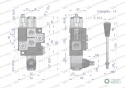 Rozdzielacz hydrauliczny 1-sekcyjny maxprzepływ 40L z zatrzaskiem Waryński